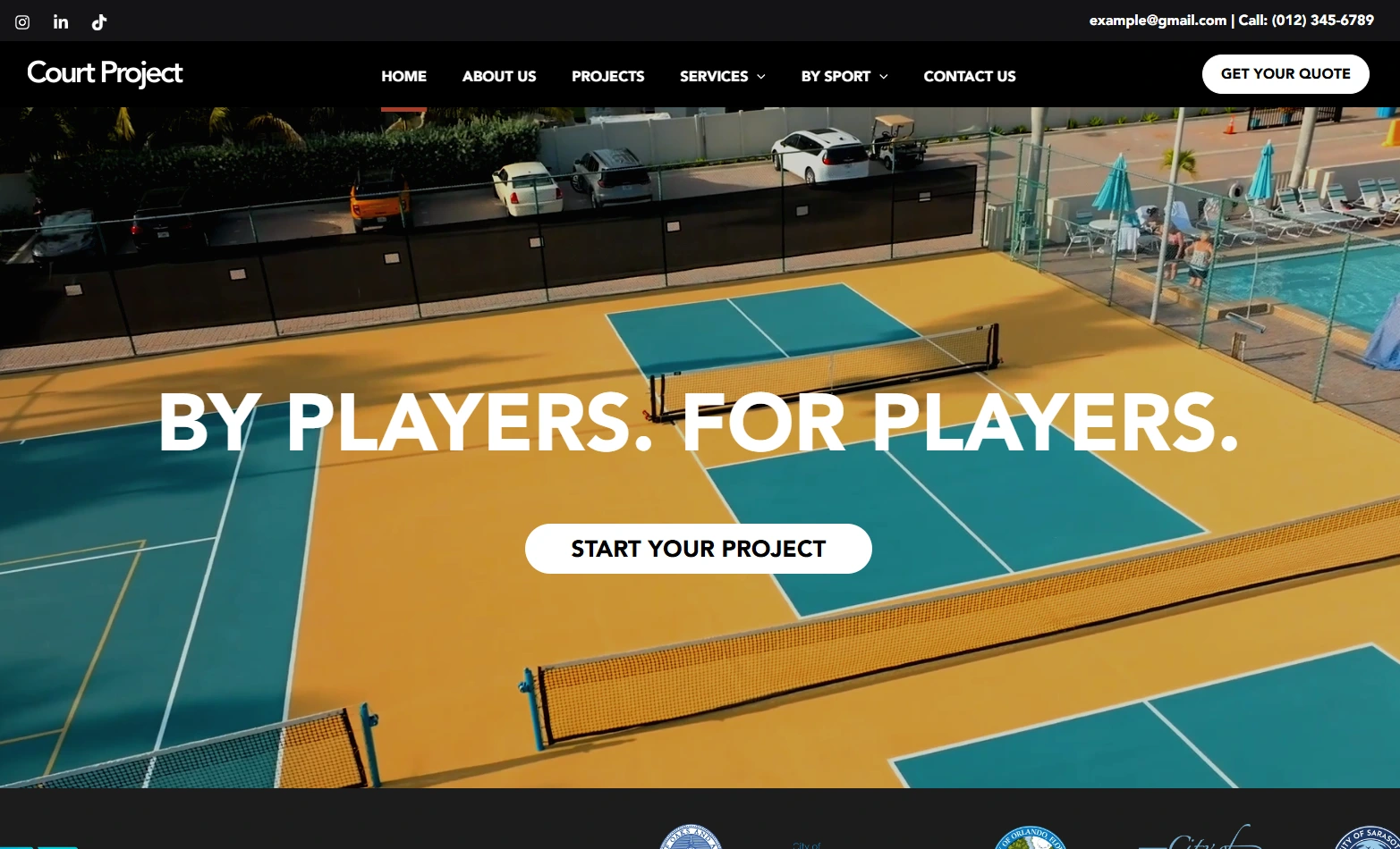 Court Project interface