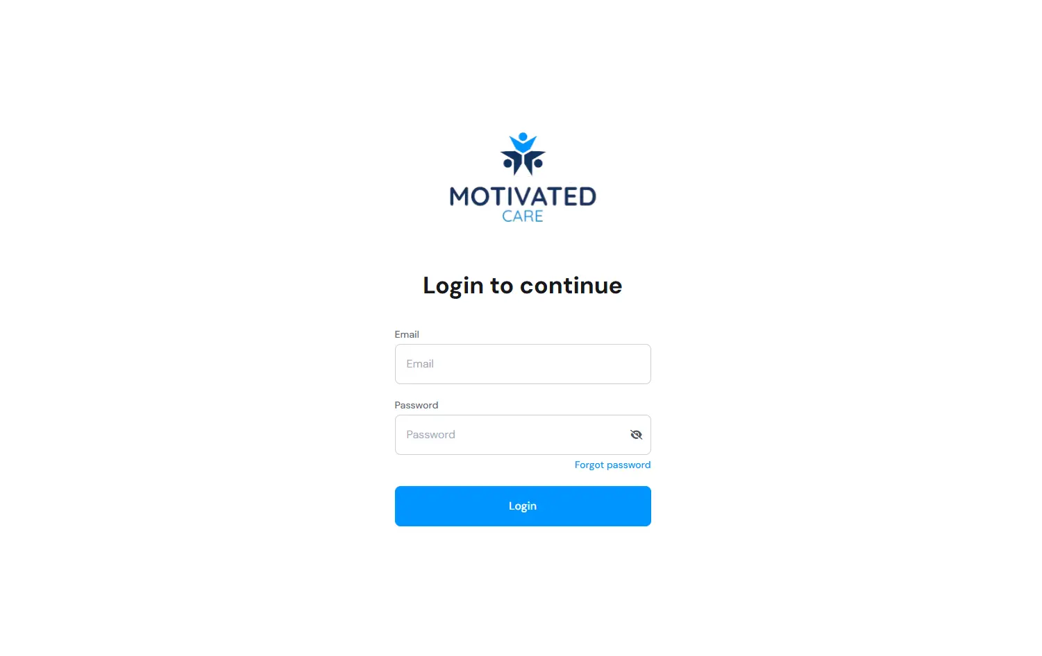 Motivated Care interface